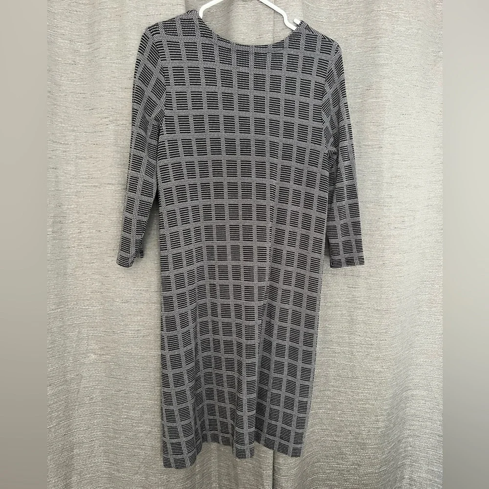 J.Jill Wearever Collection Windowpane Plaid Midi Dress - Picture 5 of 8